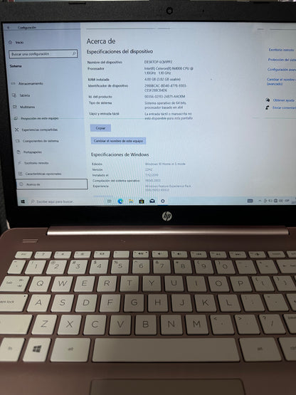 HP Stream 14 🌸 | Elegancia Rose Gold